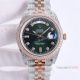 Luxury Replica Rolex DayDate Iced Out 2-Tone Rose Gold Watches Chocolate Dial 40mm (3)_th.jpg